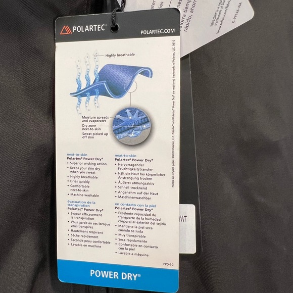 NWT Galway Bay Polartec Power Dry 1/2 Zip Golf Shirt Black White Size Medium - Picture 13 of 15